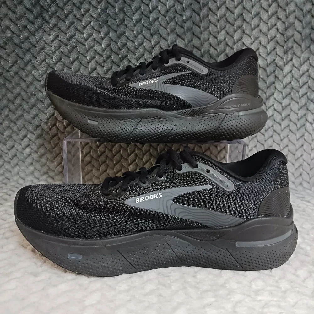 Brooks Ghost Max Black Ebony Women's Walking Running Sneakers Shoes Size 7 2E